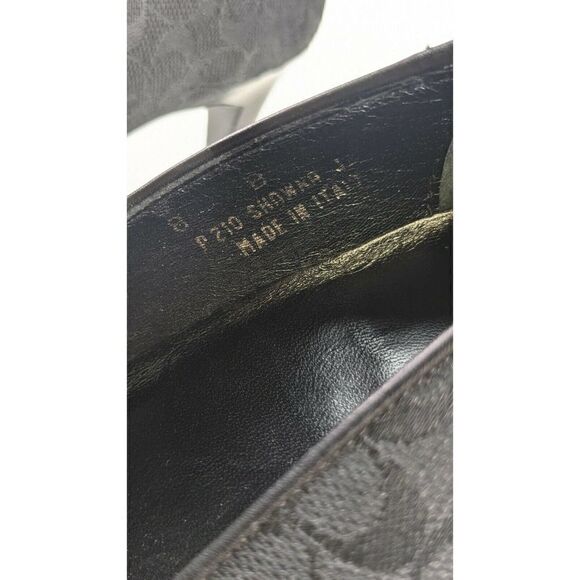 Vintage Coach Shawna Signature Pointed Toe Heels 8 - Picture 4 of 5